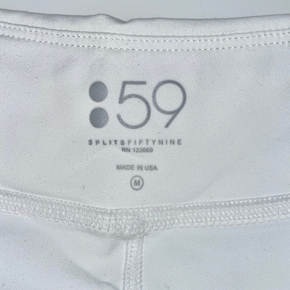 Splits59 Leggings EUC! White/Electric Blue/Bright Orange - Picture 4 of 5